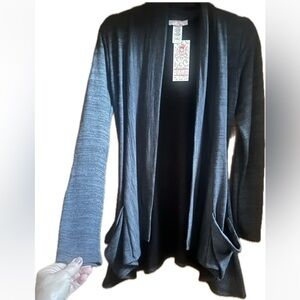 Gray Open Front Cardigan Sweater NWT Size Small